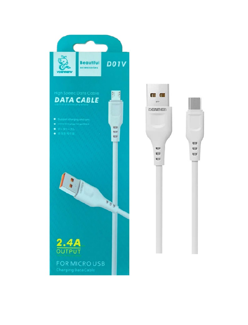 کابل تبدیل USB به Micro-USB دنمن مدلDENMEN D01V