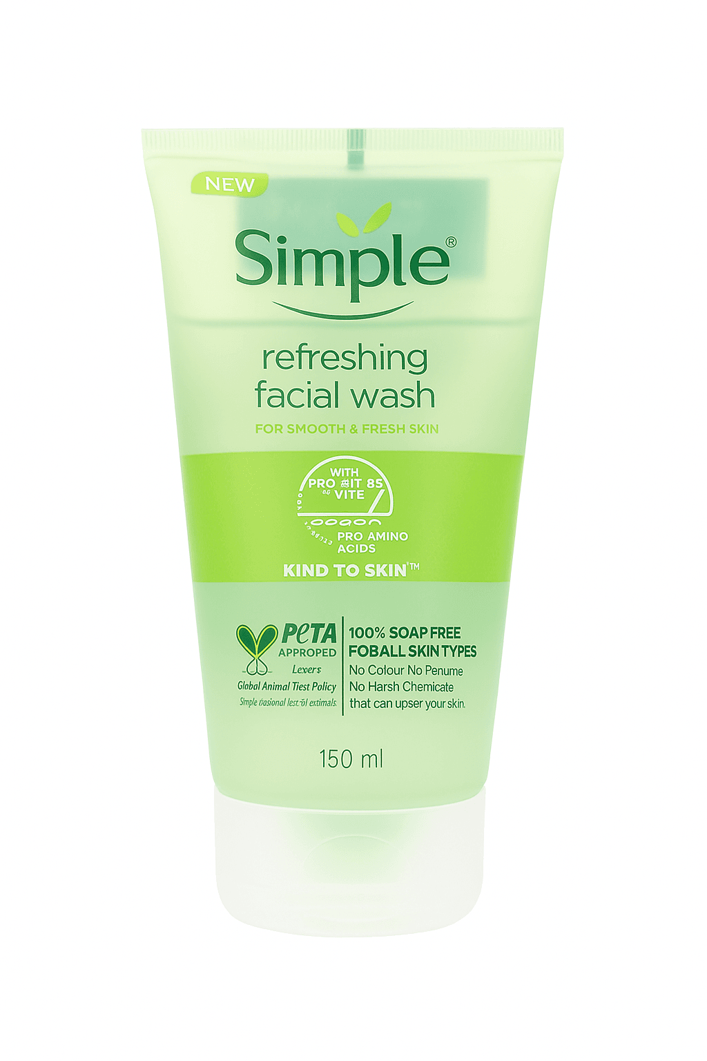 Simple Refreshing Facial Wash (ژل شستشوی صورت فرشینگ سیمپل) — تصویر ۲