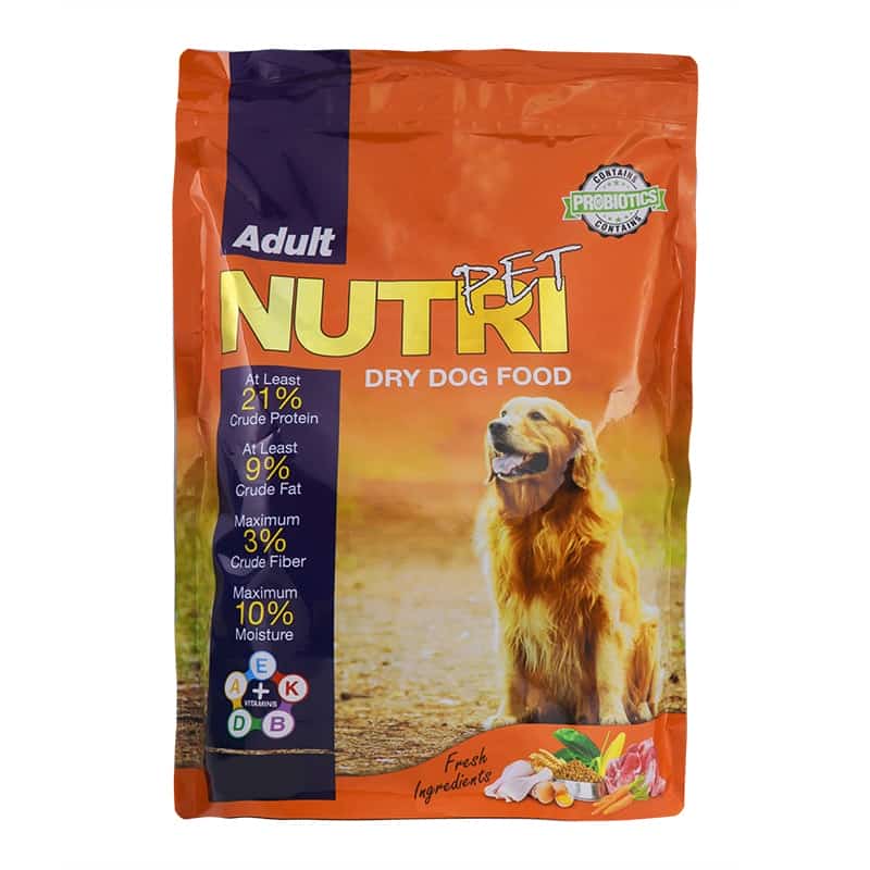 غذای خشک سگ بالغ نوتری پت Nutri Pet مدل پروتئین 21% وزن 2 کیلوگرم