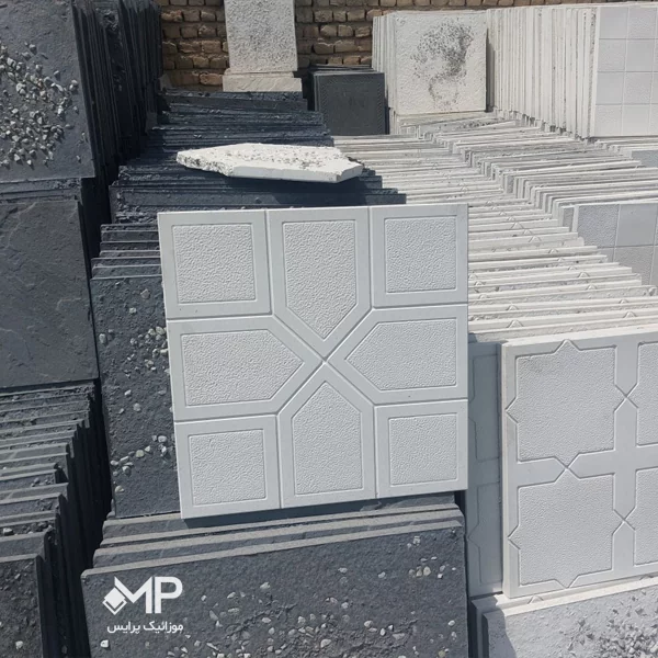 موزاییک طرح موشکی (مربع و 5 ضعلی) ابعاد 50×50 (دارای الیاف) — تصویر ۴