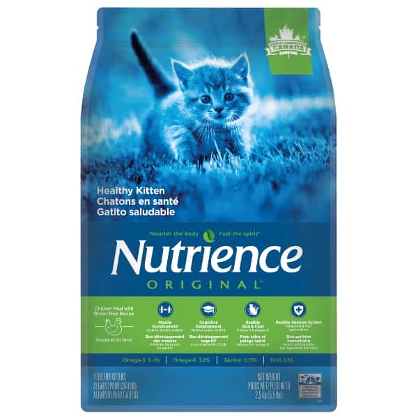 غذای خشک بچه گربه نوترینس Nutrience سری اورجینال با طعم مرغ وزن 2.5 کیلوگرم
