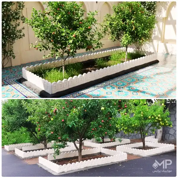 جدول دورباغچه کد12 (دارای الیاف- طول:45، ارتفاع:30) — تصویر ۸