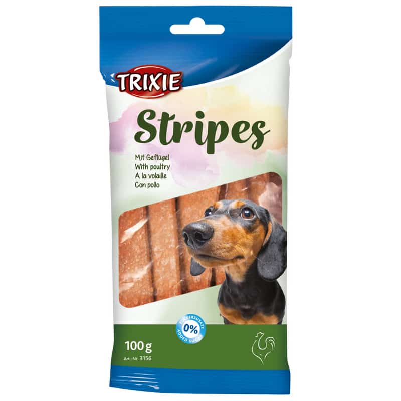 غذای تشویقی سگ تریکسی مدل Trixie stripes وزن 100 گرم