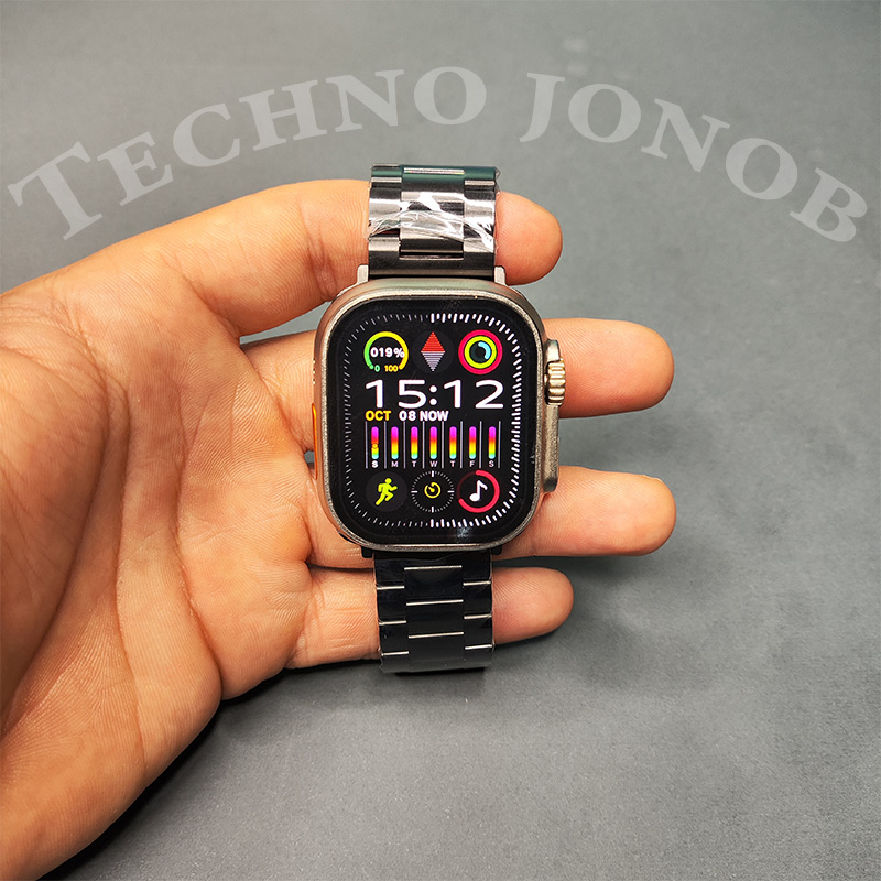 بند اپل واچ فلزی مدل رولکس مناسب سایز 44/45/49 میلی متر |Rolex strap Apple Watch — تصویر ۷