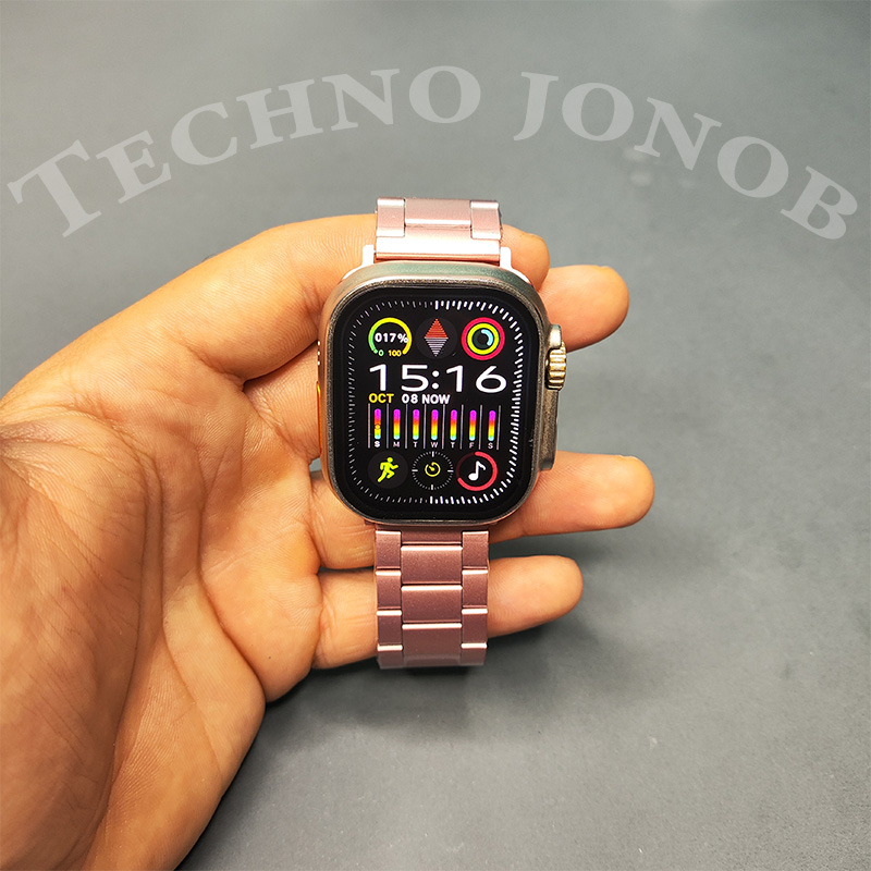 بند اپل واچ فلزی مدل رولکس مناسب سایز 44/45/49 میلی متر |Rolex strap Apple Watch — تصویر ۵