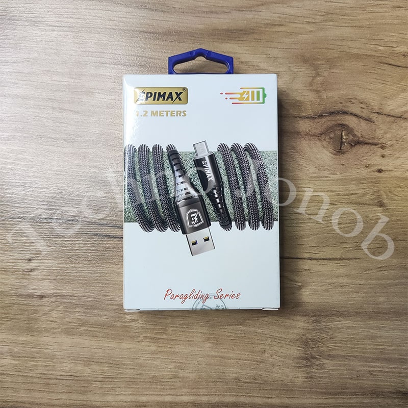 کابل شارژ تایپ سی | Type C اپیمکس مدل پاراگلایدر | طول 120 سانتی متر — تصویر ۵