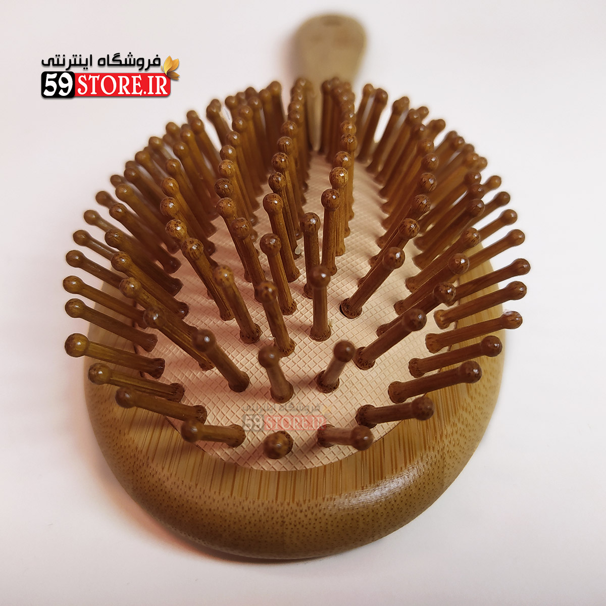 برس چوبی گرد و مربعی (بهترین کیفیت بامبو) — تصویر ۳