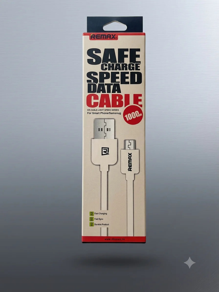 کابل شارژ ریمکس REMAX مدل Safe Charge – طول ۱ متر