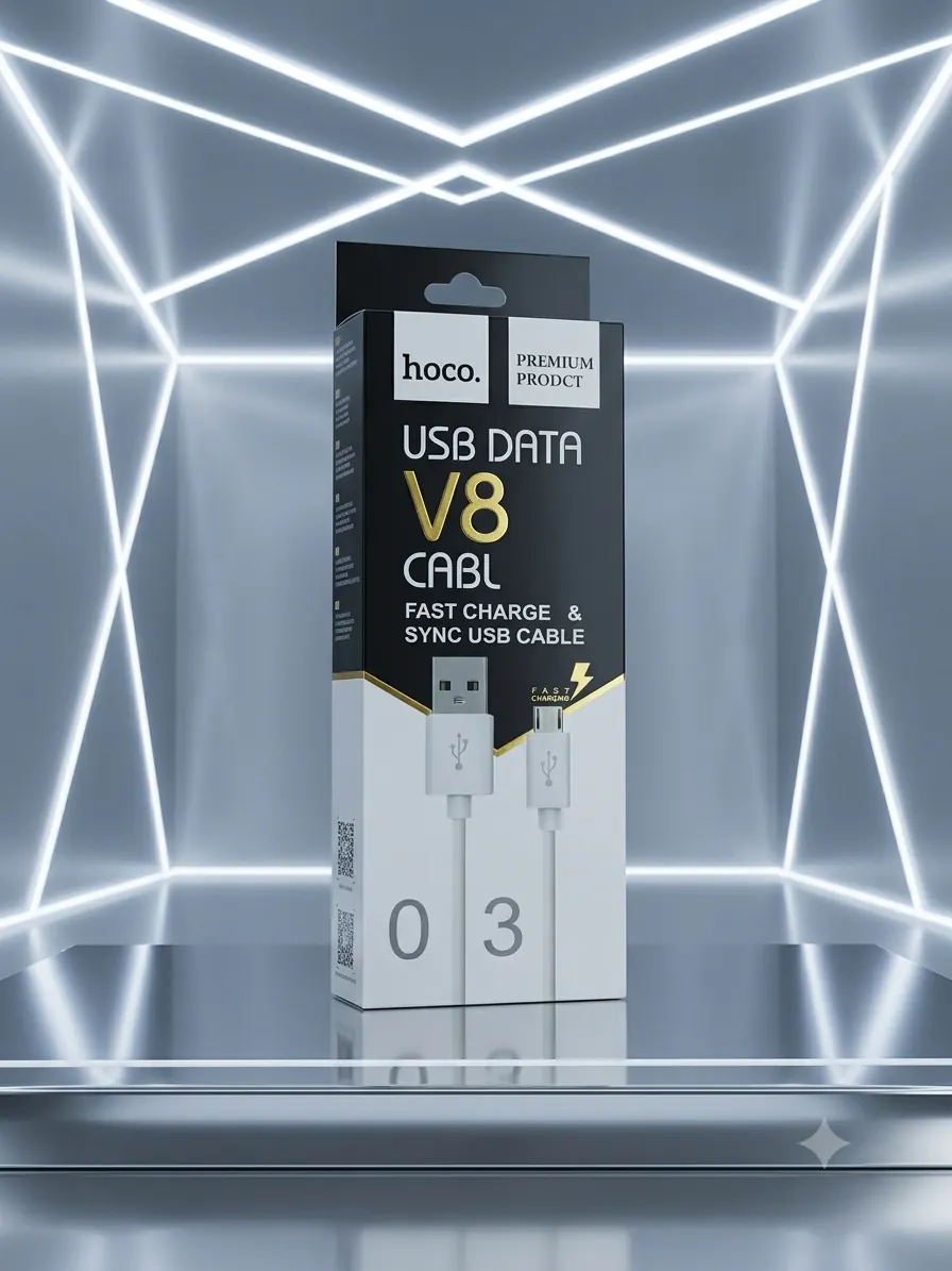 کابل تبدیل USB به Micro-USB هوکو مدل V8 – سری 03