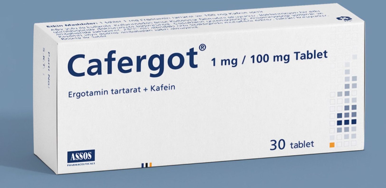 کافرگوت (Cafergot) اصلی جعبه 30 عددی | کاربرد، نحوه مصرف و عوارض جانبی و خرید انلاین