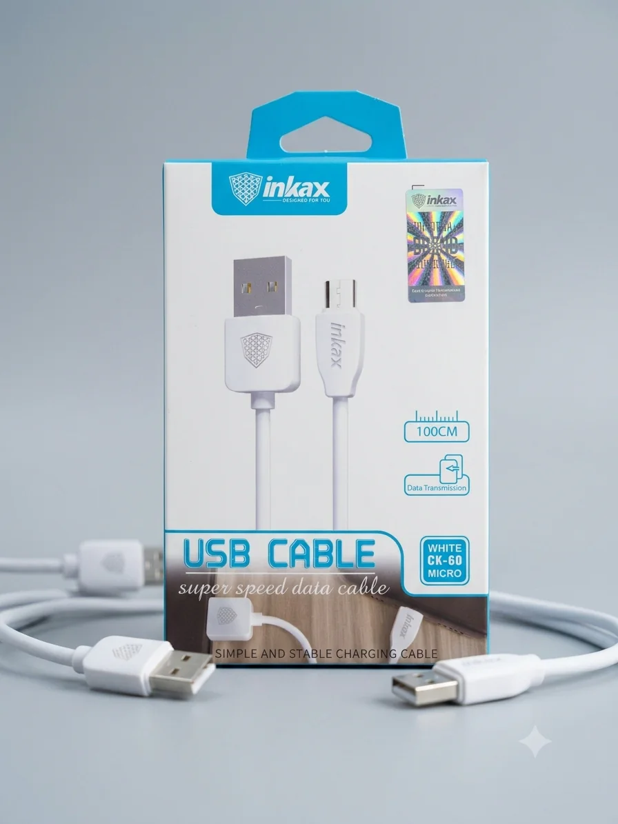 کابل تبدیل USB به Micro-USB اینکاکس مدل CK-60 – طول ۱ متر