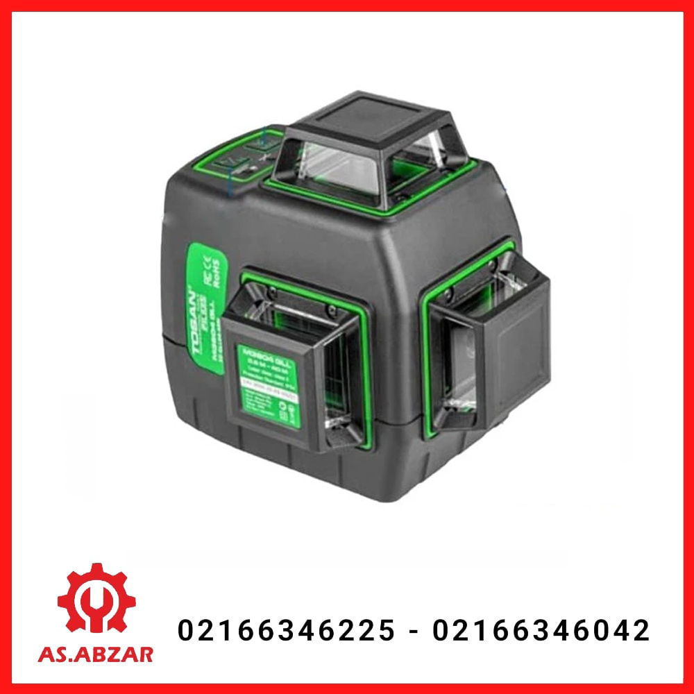 تراز لیزری 360 درجه نور سبز توسن مدل M3604GLL 3D — تصویر ۲