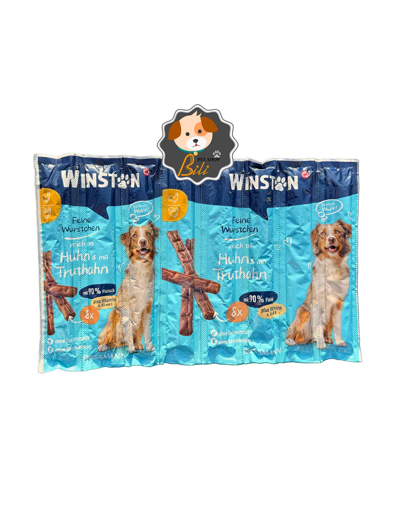 تشویقی مدادی سگ وینستون با طعم مرغ و بوقلمون ۸ عددی ـ WINSTON STICK CHICKEN & TURKEY 8 PCS