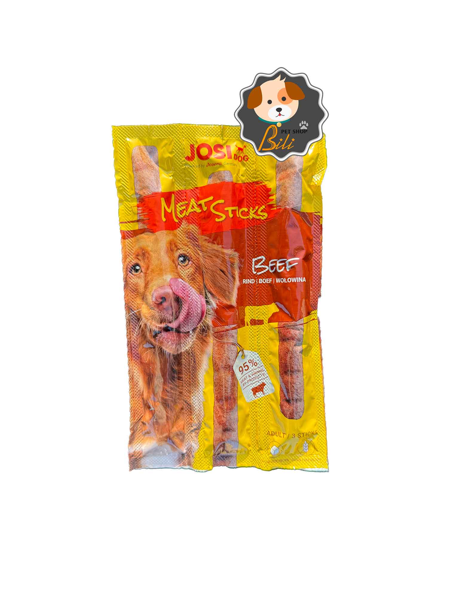 تشویقی سگ جوسرا با طعم گوشت ۳ عددی ـ JOSERA JOSI DOG TREAT STICKS BEEF 3 PCS
