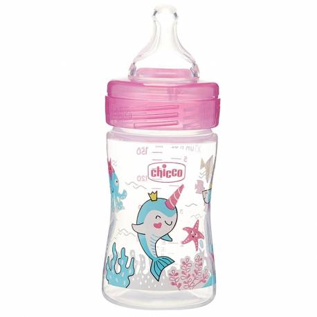شیشه شیر Well being چیکو 150 میل مدل دلفین Chicco — تصویر ۳