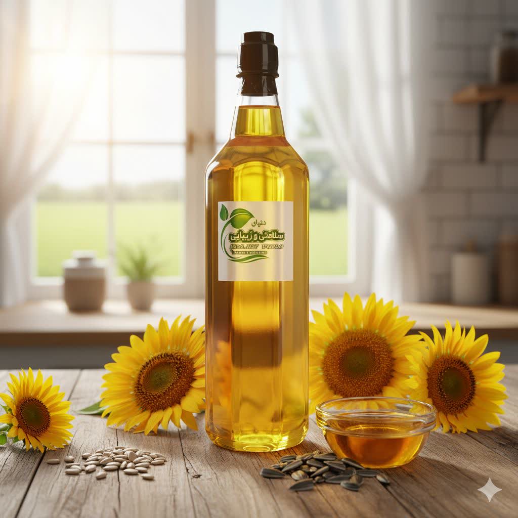 روغن آفتابگردان طبیعی یک لیتری — تصویر ۲