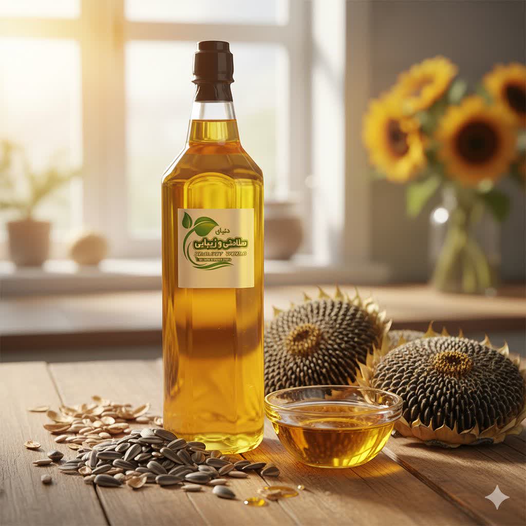 روغن آفتابگردان طبیعی یک لیتری — تصویر ۳