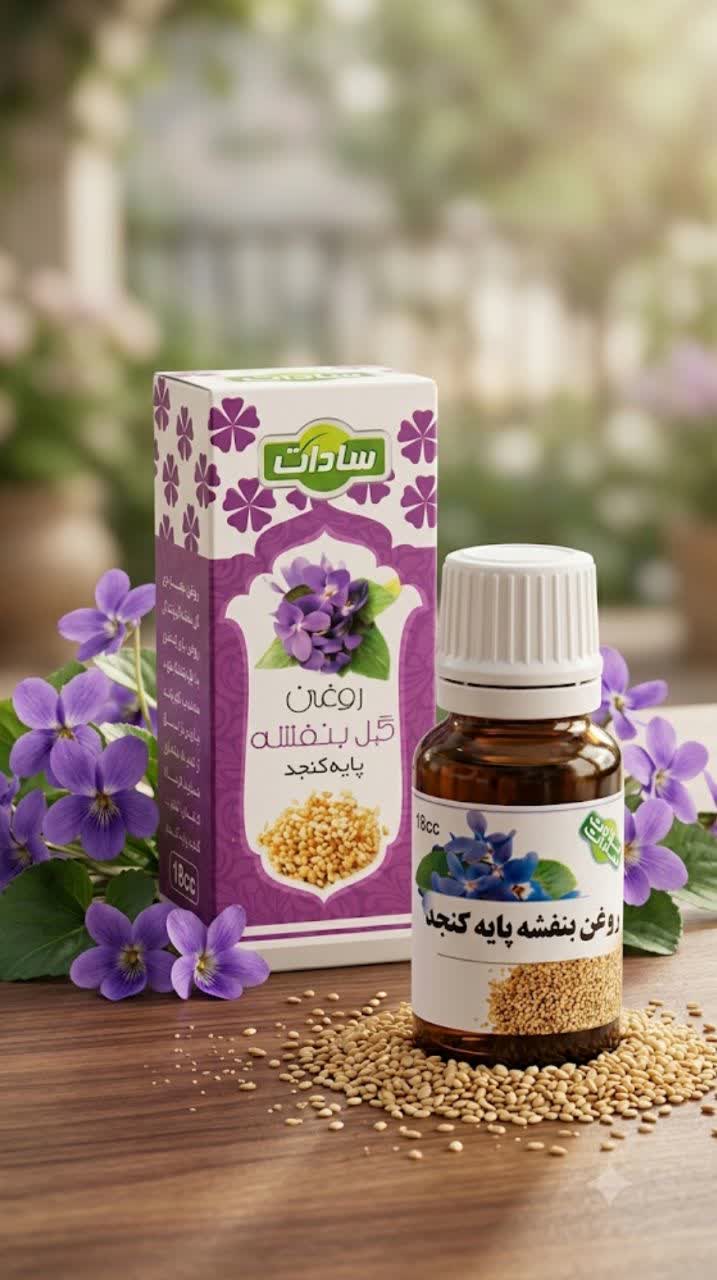 روغن بنفشه پایه کنجد 18سی سی