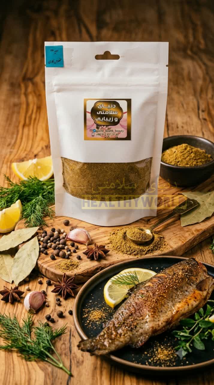 ادویه مخصوص ماهی 100گرمی