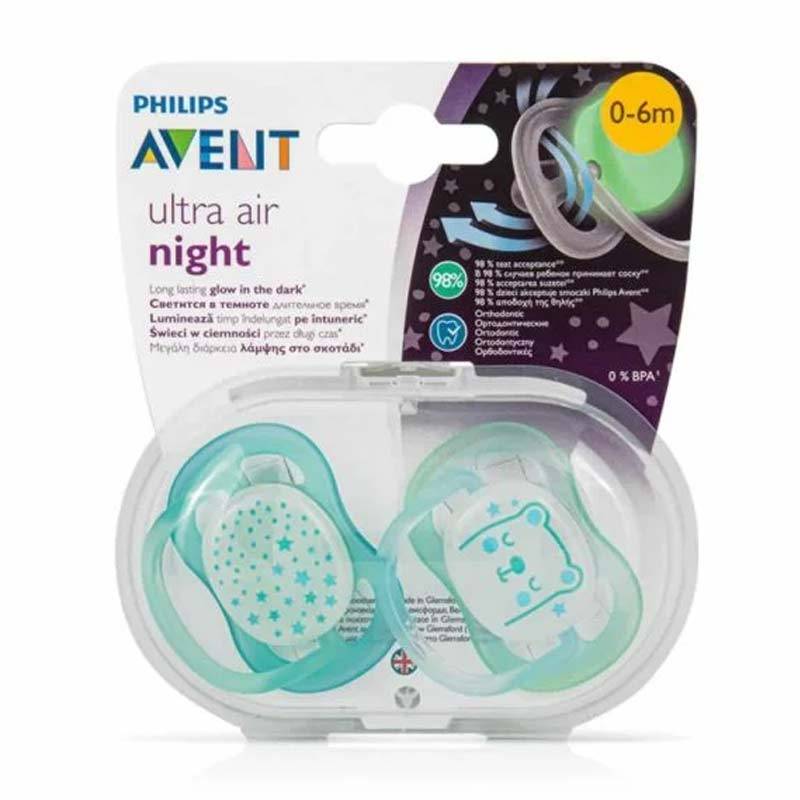 پستانک الترا نایت 0-6 ماه اونت مدل ستاره و خرس Philips Avent — تصویر ۳