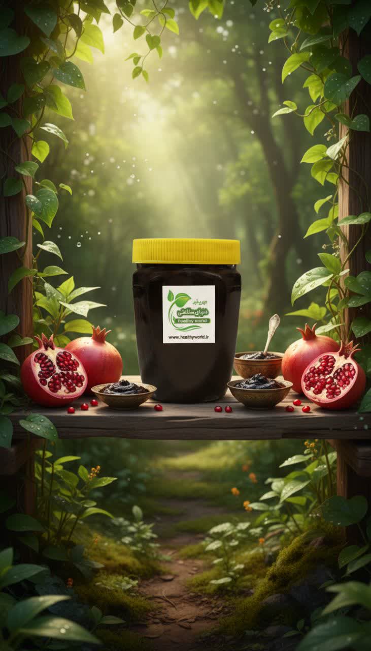 رب انار گوشتی ملس خانگی یک کیلو — تصویر ۲