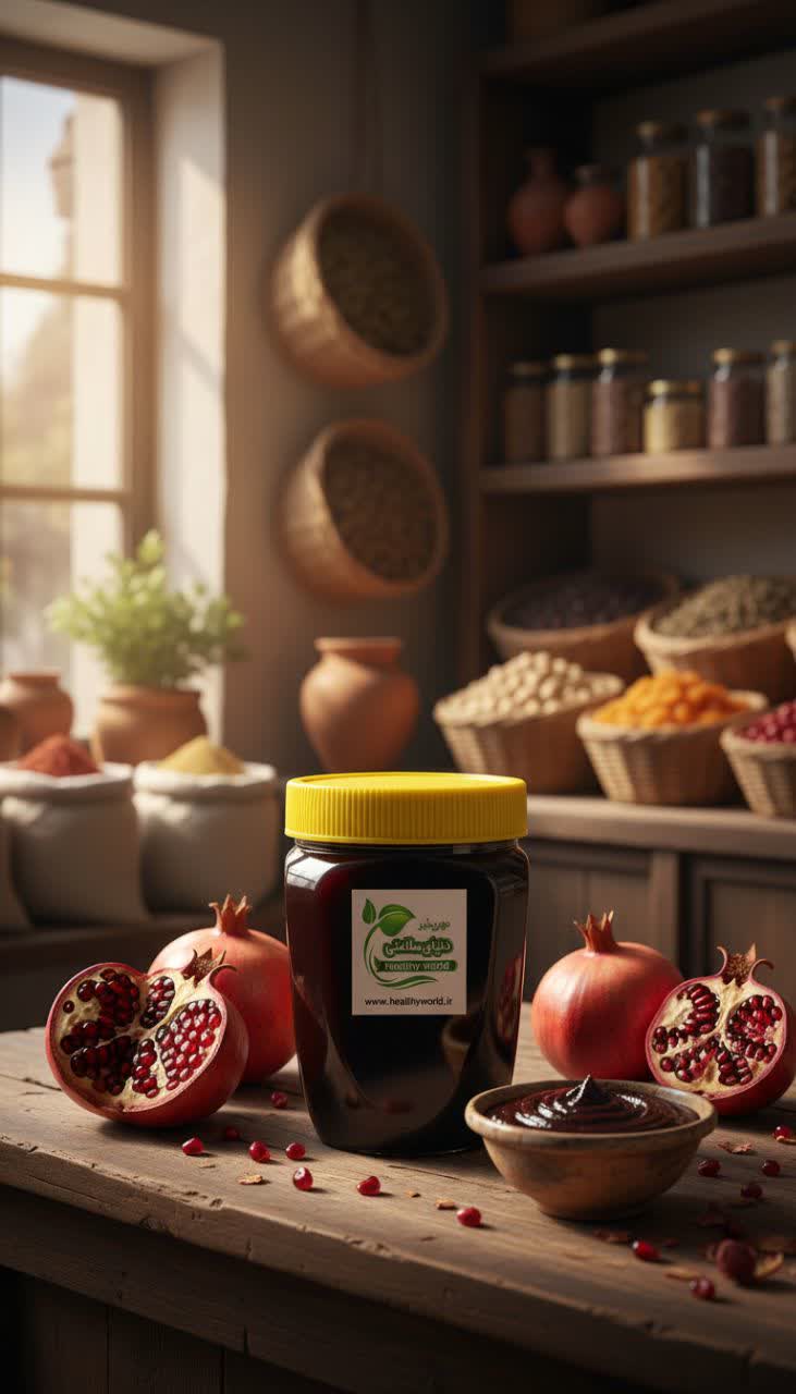رب انار گوشتی ملس خانگی یک کیلو — تصویر ۳