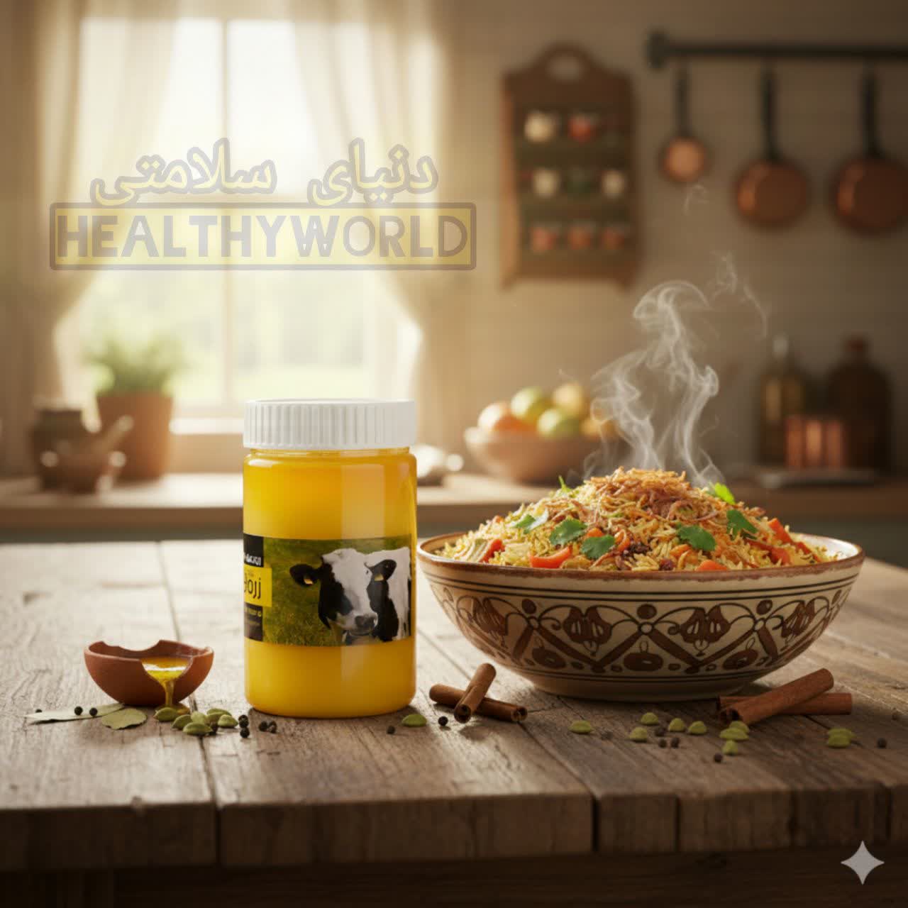 روغن حیوانی زرد گاوی 500گرمی — تصویر ۳