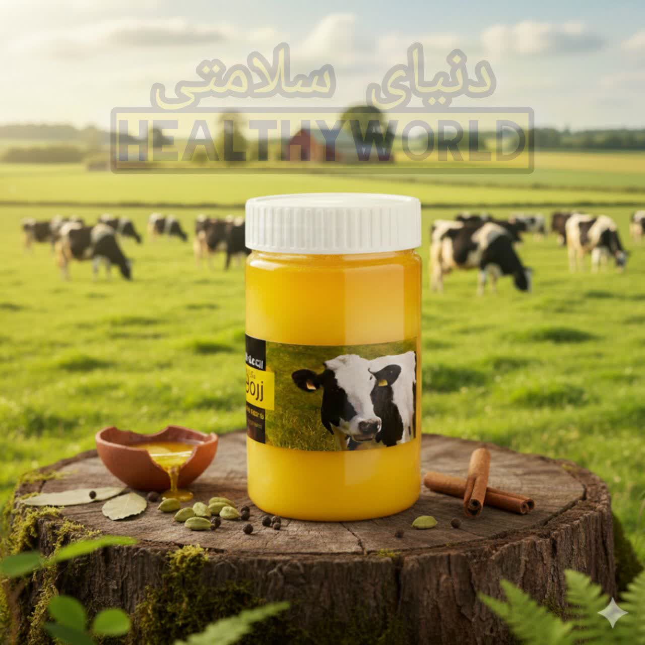 روغن حیوانی زرد گاوی 500گرمی — تصویر ۴