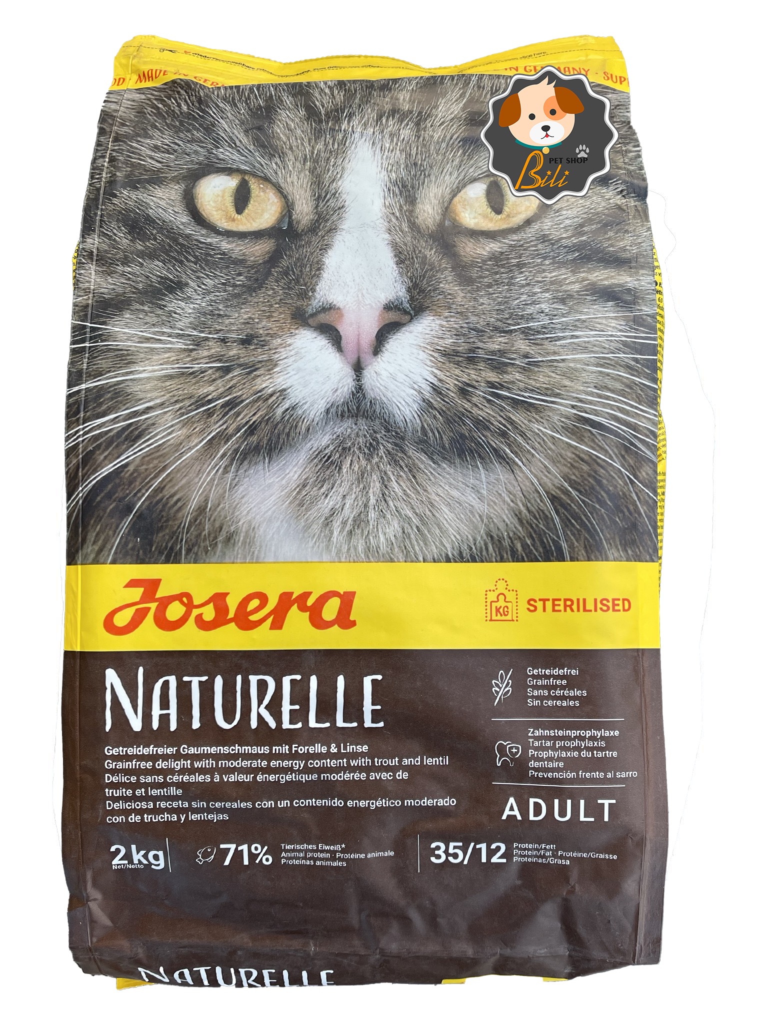 غذای خشک گربه عقیم شده جوسرا نیچرله ۲ کیلویی ـ JOSERA NATURELLE DRY FOOD 2 KG