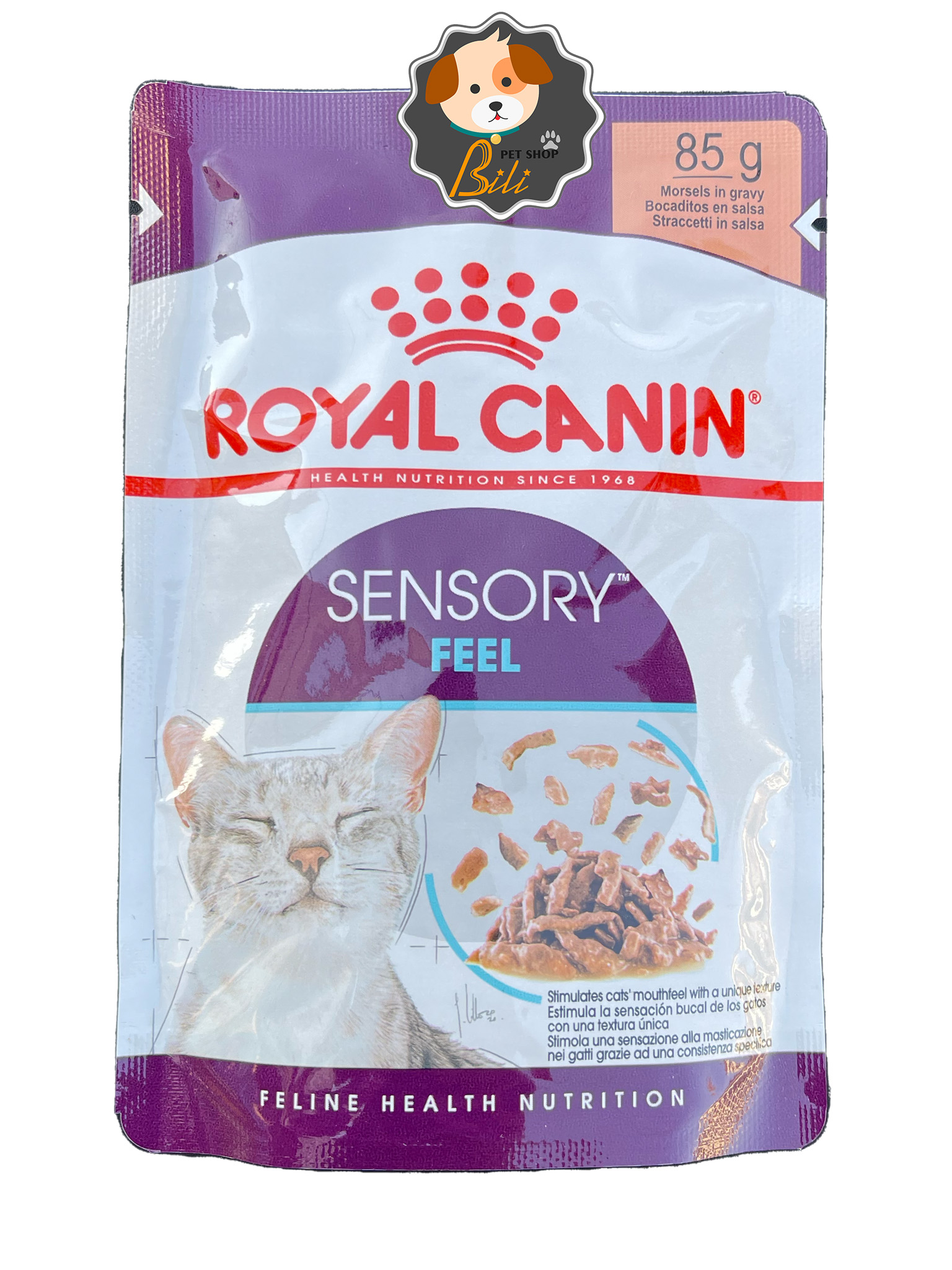پوچ گربه سنسوری فیل رویال کنین ۸۵ گرمی ـ ROYAL CANIN SENSORY FEEL 85 GR
