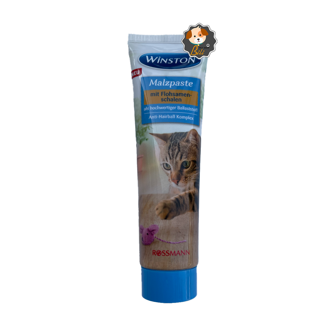خمیر مالت گربه وینستون ۱۰۰ گرمی ـ WINSTON MALZPASTE MIT FLOHSAMEN SCHALEN 100 GR