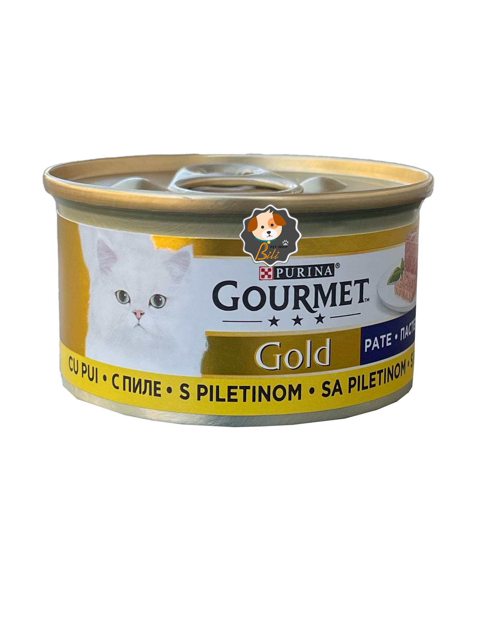 کنسرو گربه گورمت پورینا گلد با طعم مرغ ۸۵ گرمی ـ PURINA GOURMET GOLD PATE WITH CHICKEN 85 GR