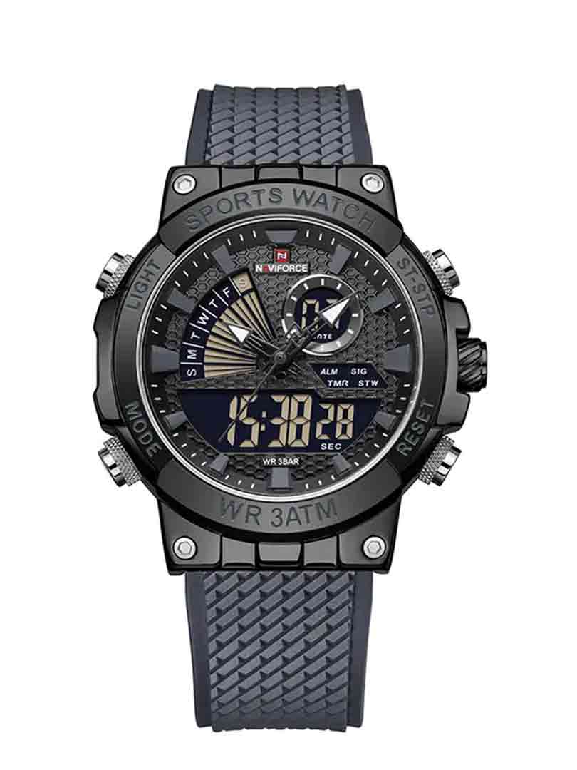 ساعت مچی دوزمانه مردانه نیوی فورس Naviforce 9219 B/GY/GY