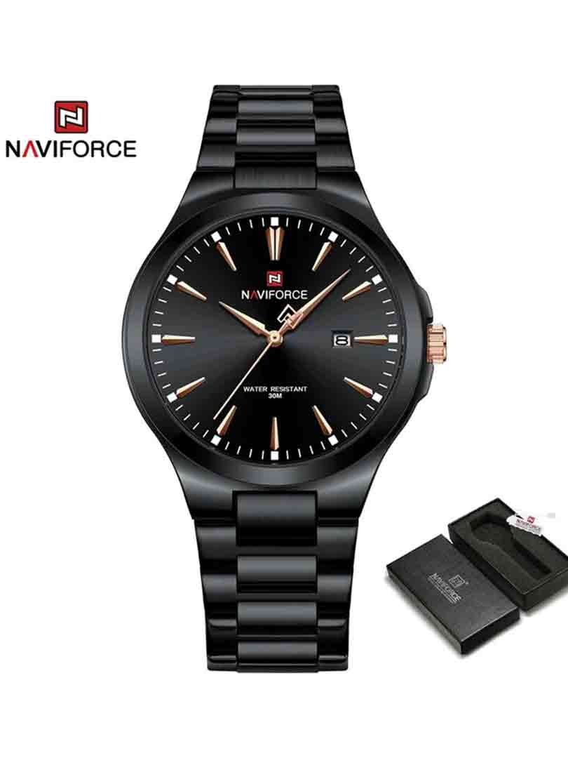 ساعت مچی عقربه ای مردانه نیوی فورس Naviforce NF 9214 B/B