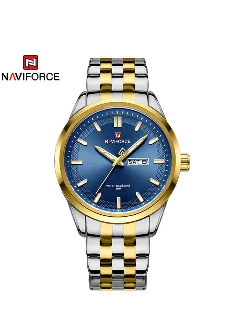 ساعت مچی عقربه ای مردانه نیوی فورس Naviforce NF 9203 G/BE