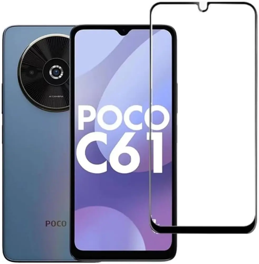 گلس گوشی شیائومی Xiaomi Poco C61 مدل full glass