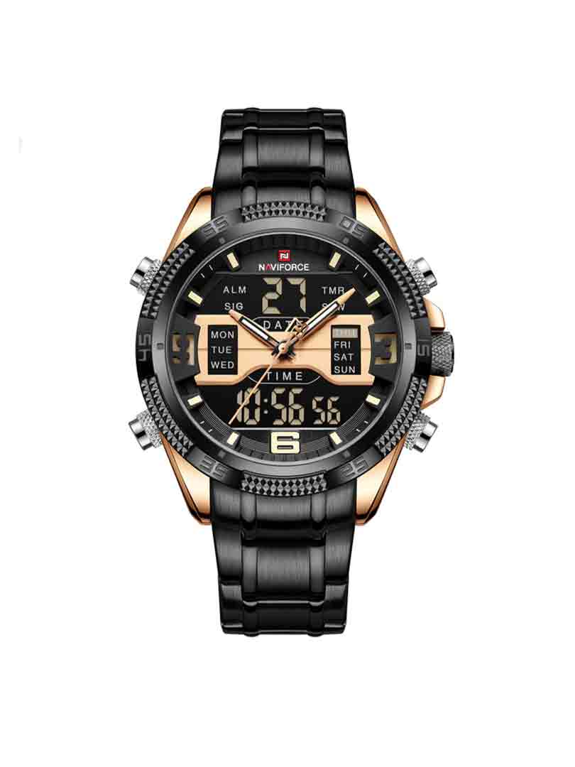 ساعت مچی دوزمانه مردانه نیوی فورس Naviforce NF 9201 RG/B