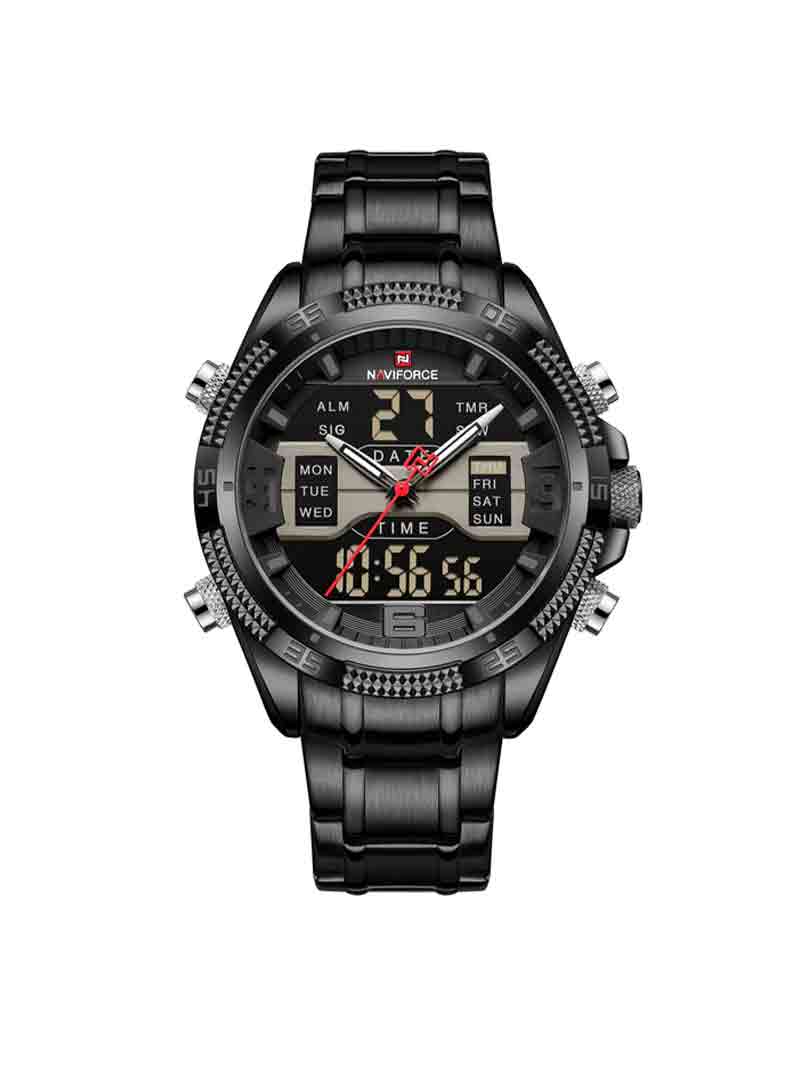 ساعت مچی دوزمانه مردانه نیوی فورس Naviforce NF 9201 B/B