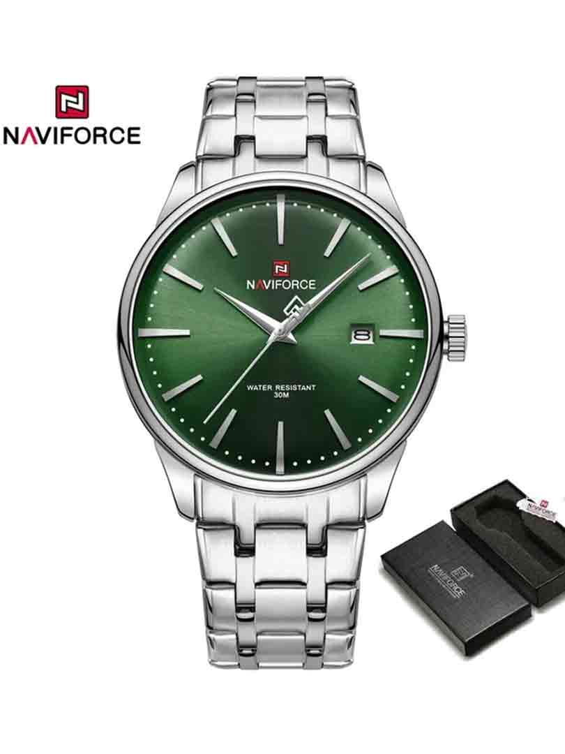 ساعت مچی عقربه ای مردانه نیوی فورس Naviforce NF 9230 S/GN/S