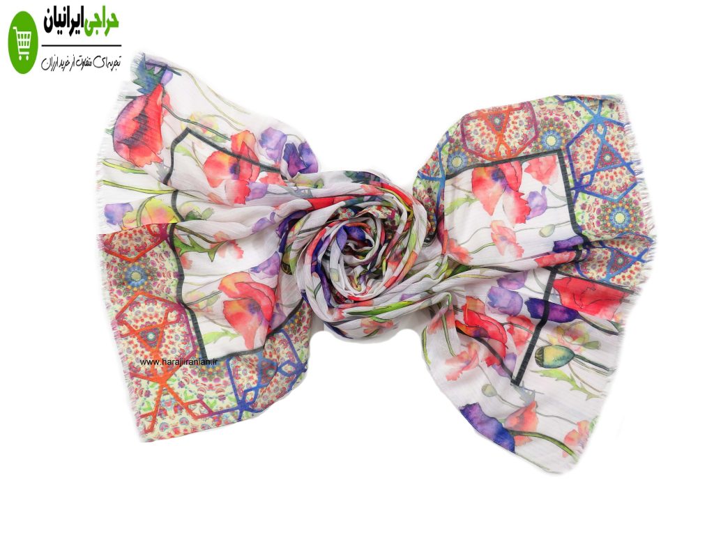 شال نخی لمه دار کد 114