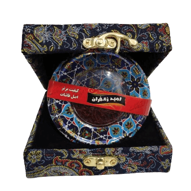 زعفران کادویی اصل جعبه چوبی امید زعفران (۲.۳ گرم)