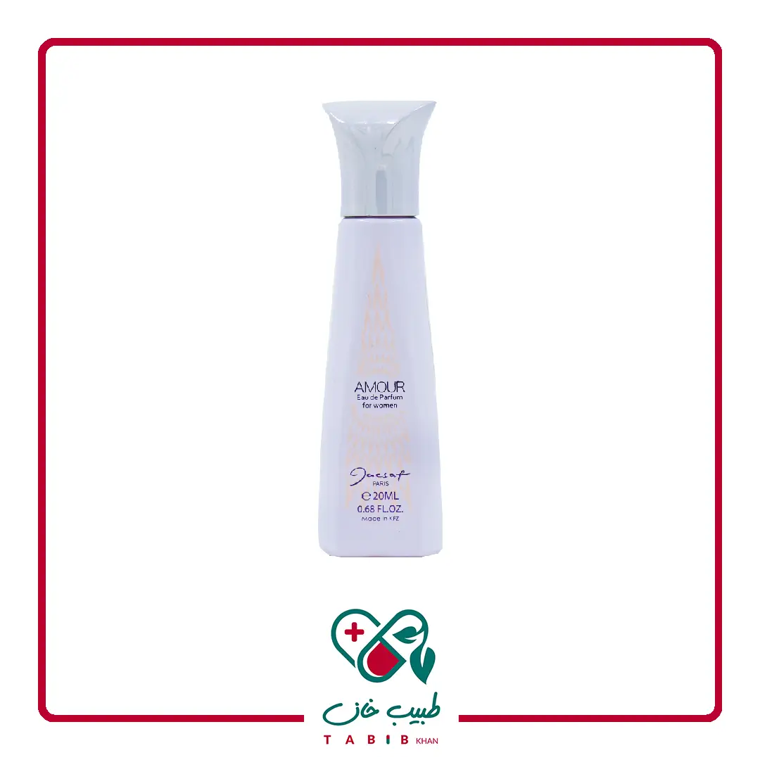 عطر جیبی زنانه ژک ساف مدل Amour حجم 20 میلی لیتر/Jacsaf Amour Eau De Perfum For Women 20 ml