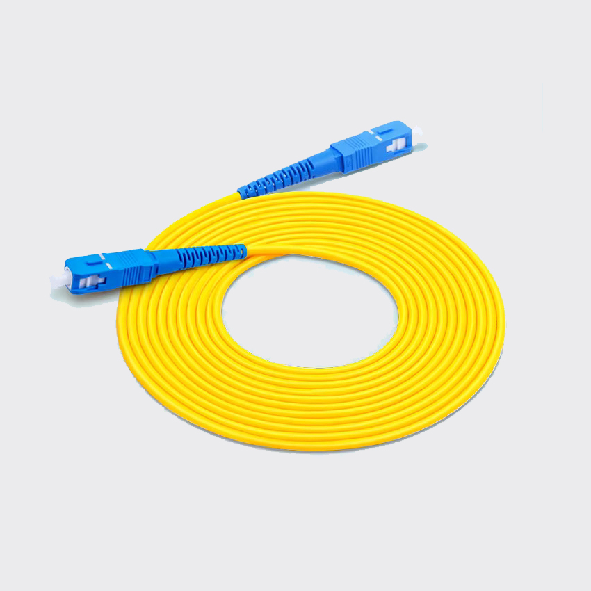 پچ کورد فیبرنوری 10 متری دو سر آبی مناسب برای اتصال مودم FTTH فیبر نوری Patch Cord (UPC-UPC), SC-SC , 3mm, 10m, PVC Jacket, simplex, single mode
