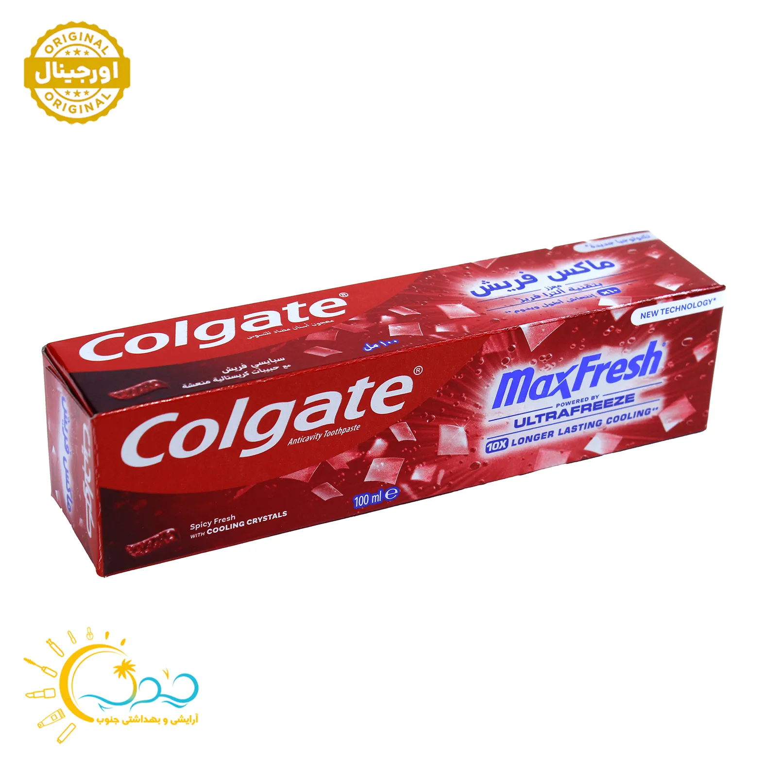 خمیر دندان کلگیت مکس فرش قرمز مدل Colgate Max Fresh حجم 100 میل — تصویر ۲