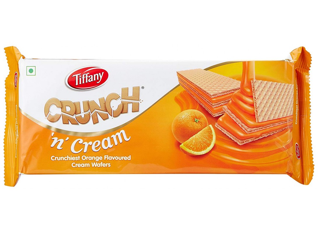 بیسکوییت خانواده کرانچ Tiffanyاورجینال خارجی با طعم پرتقال
