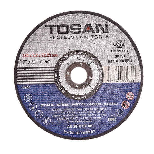 صفحه سنگ برش آهن 180 میلی متر توسن مدل f101-180MC3/2