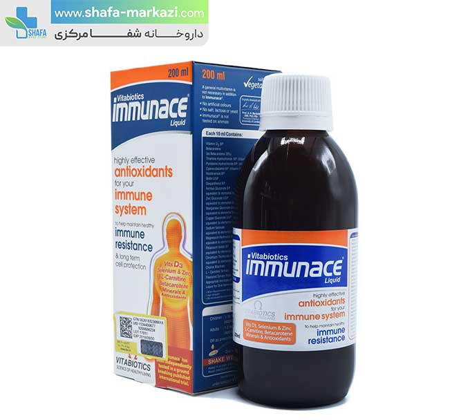 شربت ایمیونیس ویتابیوتیکس | VITABIOTICS Immunace Syrup — تصویر ۲