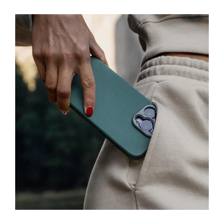 قاب چرمی موبایل آیفون سندمارک SANDMARC iPhone Leather Case-Teal — تصویر ۷