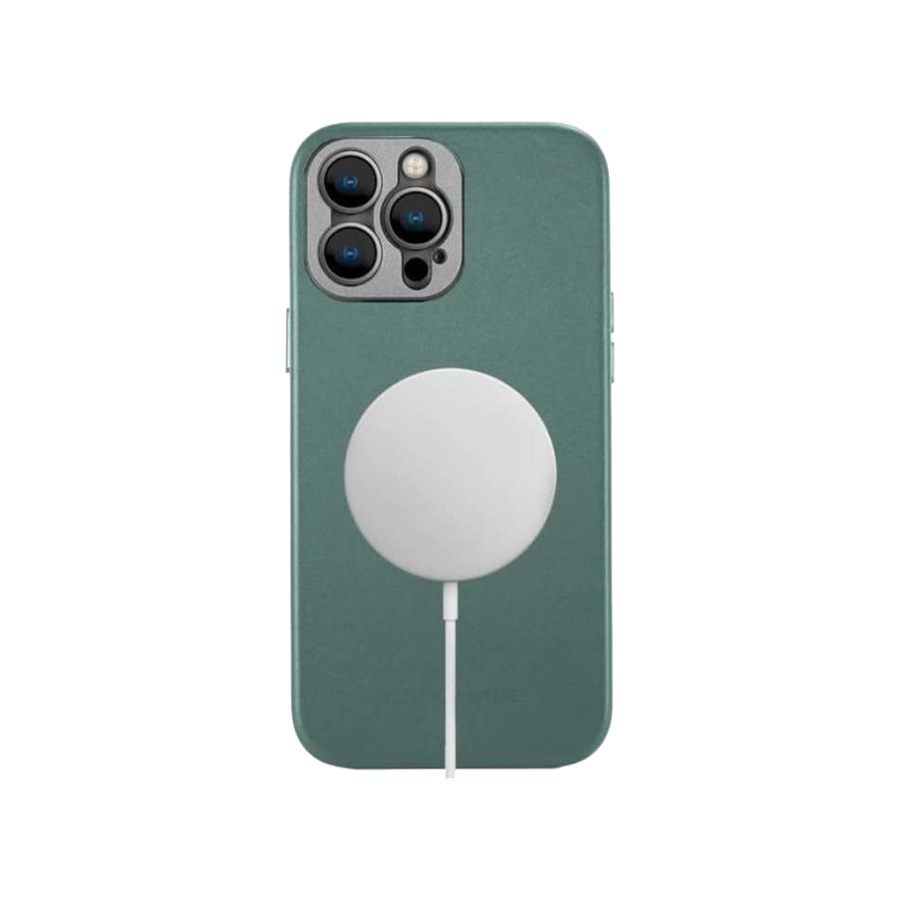 قاب چرمی موبایل آیفون سندمارک SANDMARC iPhone Leather Case-Teal — تصویر ۴