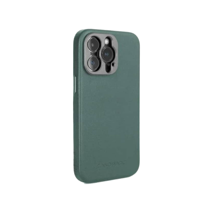 قاب چرمی موبایل آیفون سندمارک SANDMARC iPhone Leather Case-Teal — تصویر ۳